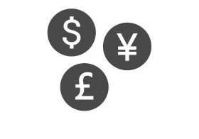 Do transactions in a wide range of currencies